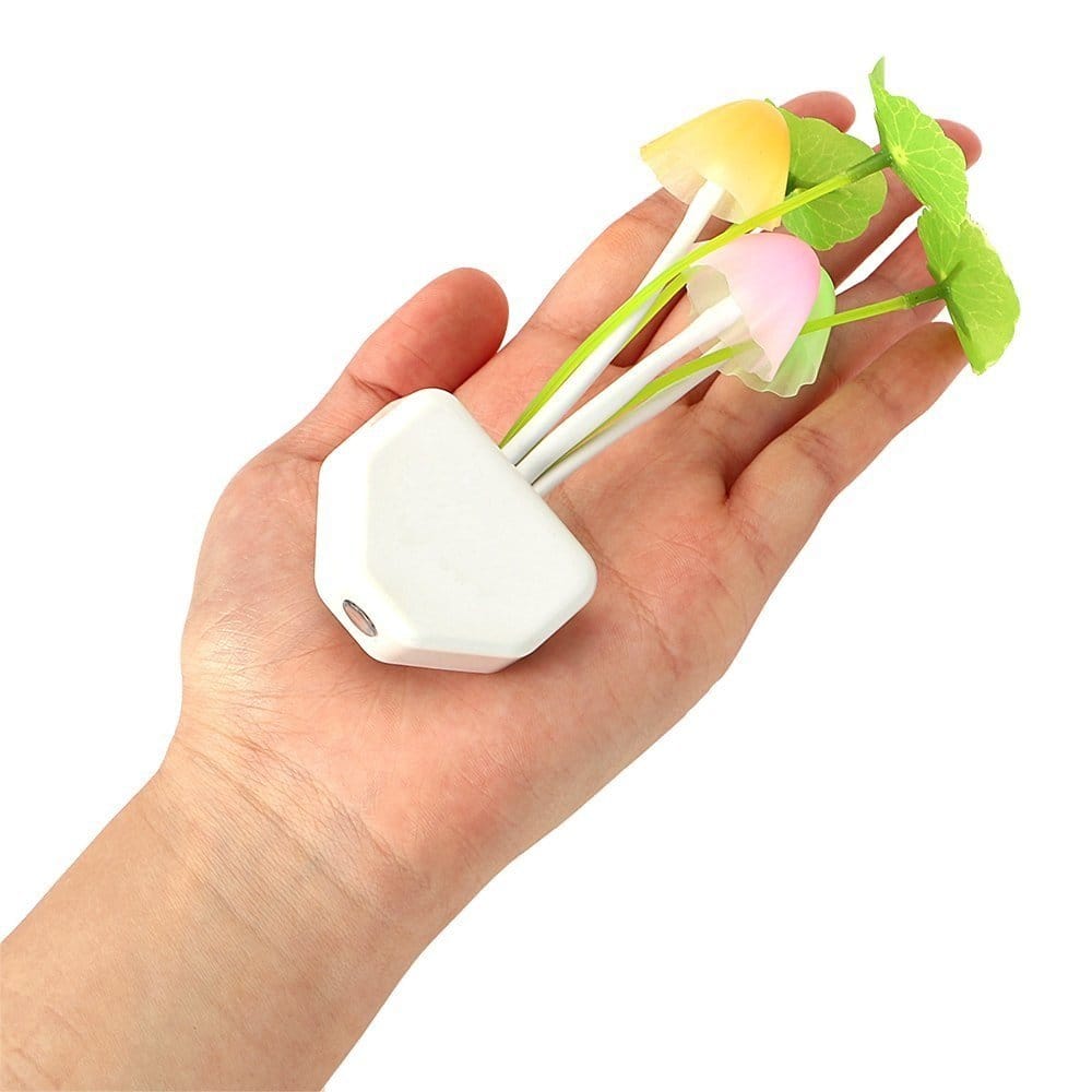 ZURU BUNCH Colorful LED Mushroom Night Light Bed Lamp Home Illumination Light sensor, Mushroom Light Night Lamp