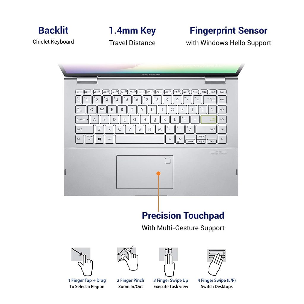 ASUS VivoBook Flip 14 (2021) Intel Core i5-1135G7 11th Gen 14 inches FHD LED IPS Touch 2-in-1 Laptop (8GB RAM/512 GB SSD/Windows 11/MS Office H&S/1 Year...