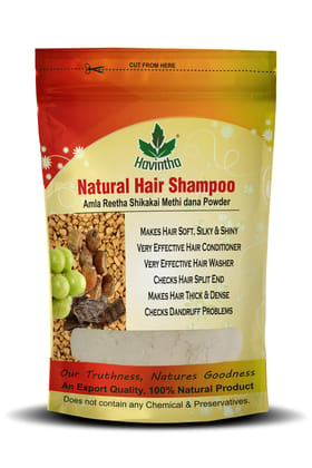 Havintha Hair Shampoo with Amla, Reetha, Shikakai and Methi dana - 227 grams