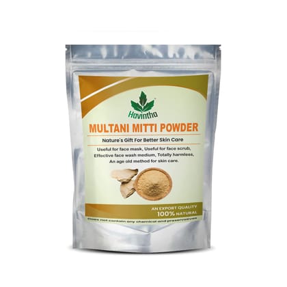 Havintha Natural Multani Mitti Powder for Face, Lightens & Brightens Skin, Each 227g (PACK OF 1)