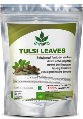Havintha Natural Dried Tulsi Leaf for Boost Immunity - Herbal Tea - 100g