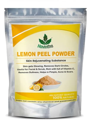 Havintha Natural Lemon Peel Powder for Face Pack | Bright Skin - 227gm