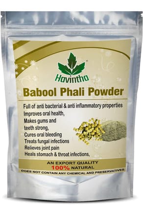 Havintha Babool phali powder for teeth gums stomach throat skin - 227 grams