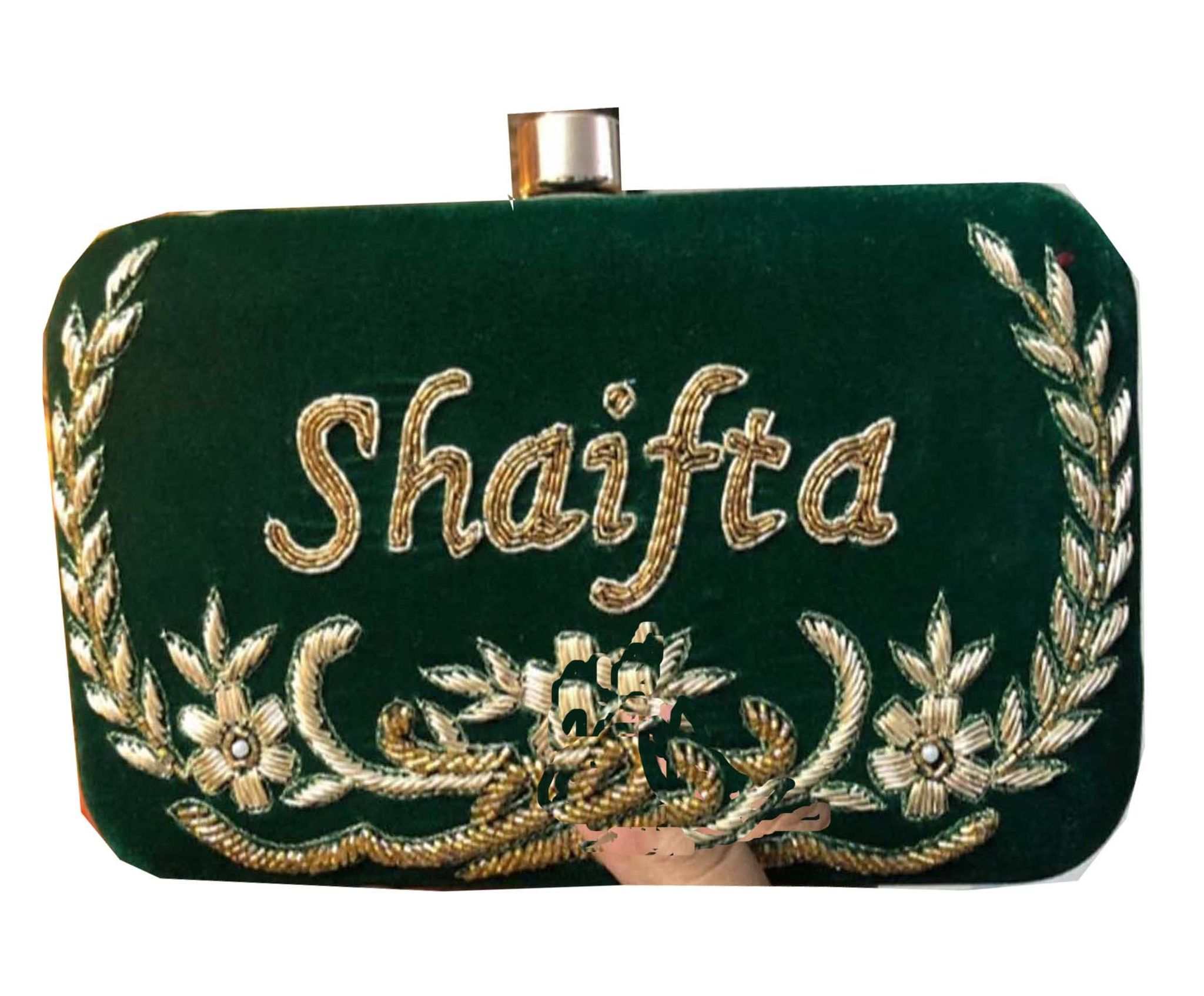 Personalized Velvet Purse, Evening Clutch, Gift For Her, Gift For Sister