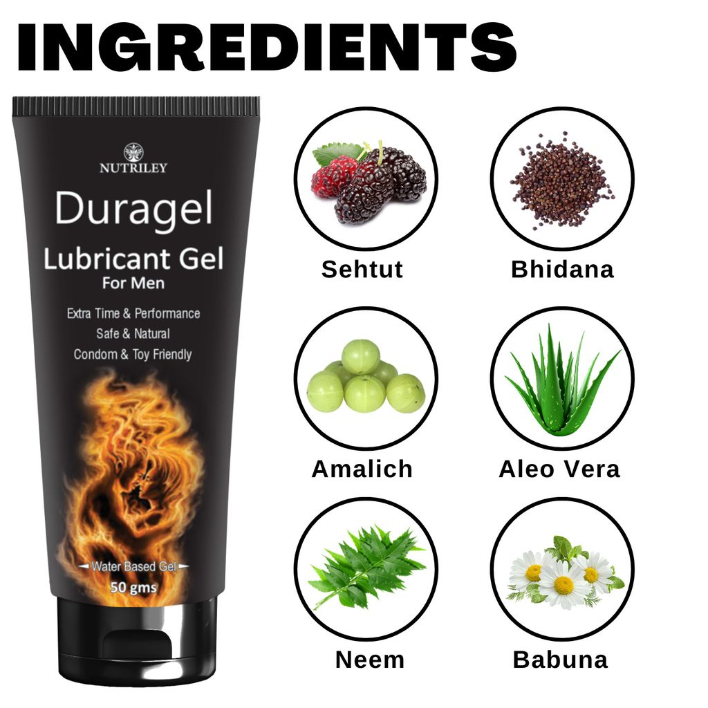 Nutriley Duragel - Lubricant Gel for Men (50 Gms)