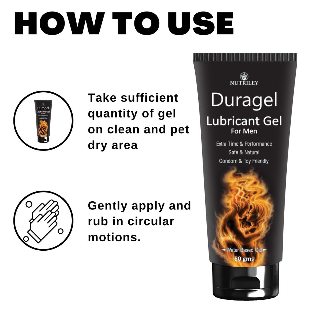 Nutriley Duragel - Lubricant Gel for Men (50 Gms)