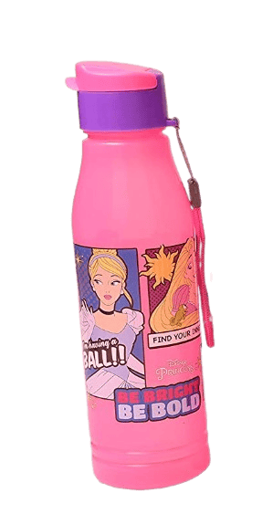Barbie Water Bottle | Water Bottle for Girls Kids | Flip-Top Water Bottle | Flip-Top Bottle for Girls Kids