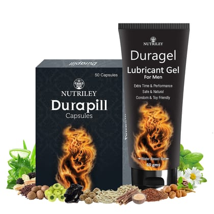 Nutriley Duragel - Sexual Wellness Gel & Capsules (50 Capsules + 50 Gms Gel)