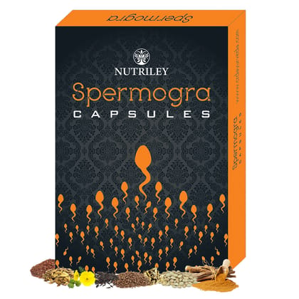 Nutriley Spermogra - Sperm Enhancer Capsules (50 Capsules)