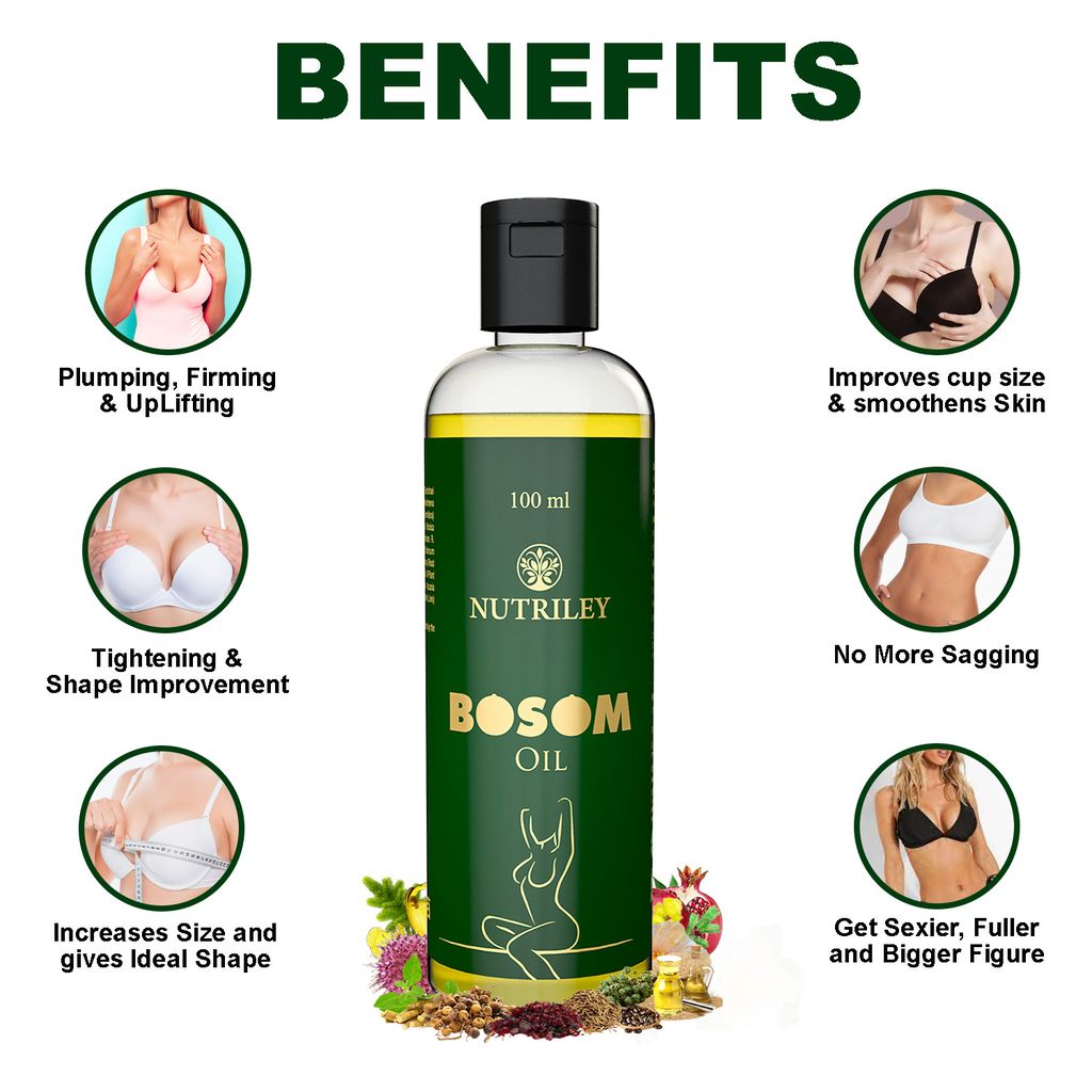 Nutriley Bosom - Breast Enlargement Oil (100 ML)