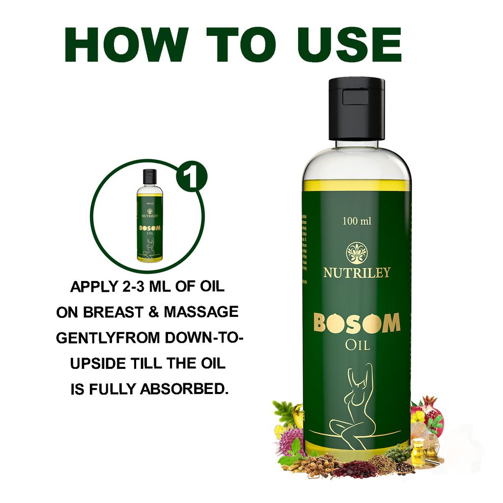 Nutriley Bosom - Breast Enlargement Oil (100 ML)