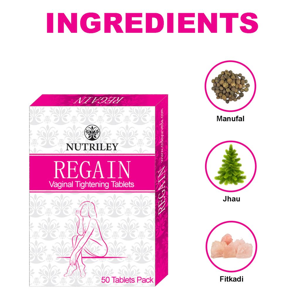 Nutriley Regain Tablet - Vag. Tightening & Whitening Cream (50 Gms)