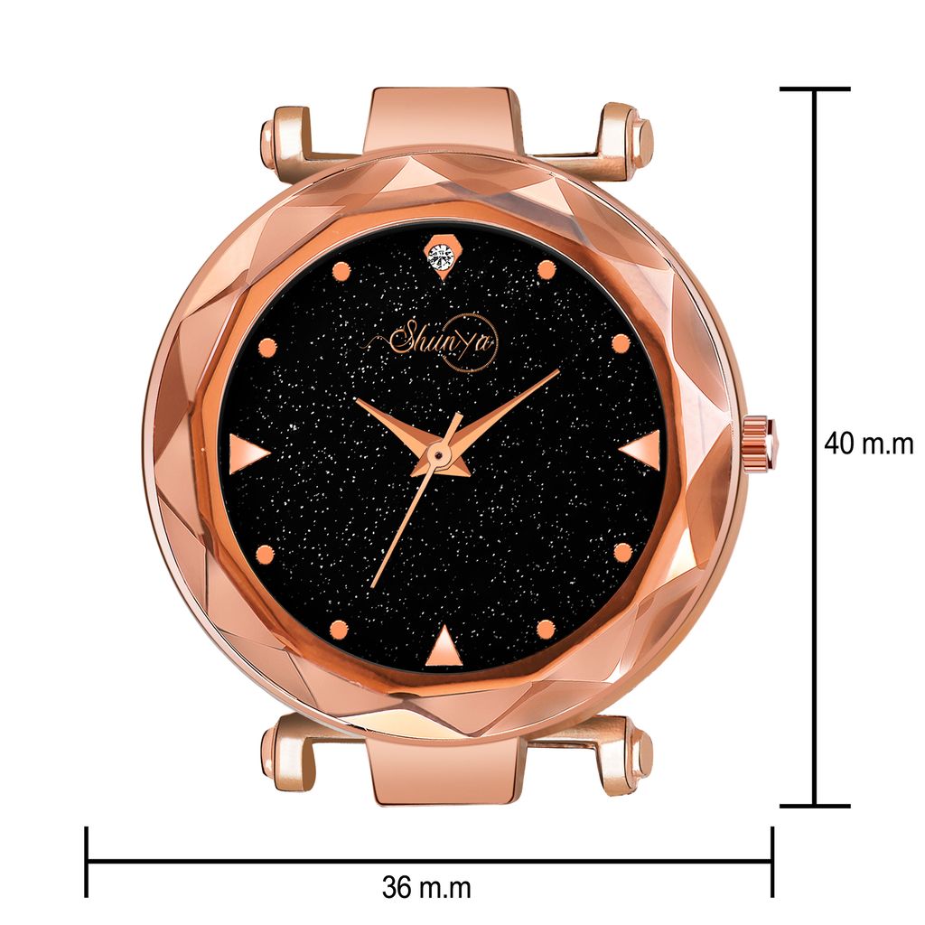 Bhakti Fashion Golden Mesh Magnetic Trending Collection Analog Watch For Women & Girls