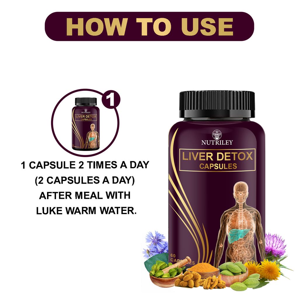 Nutriley Liver Detox Capsules for Liver Health (60 Capsules)