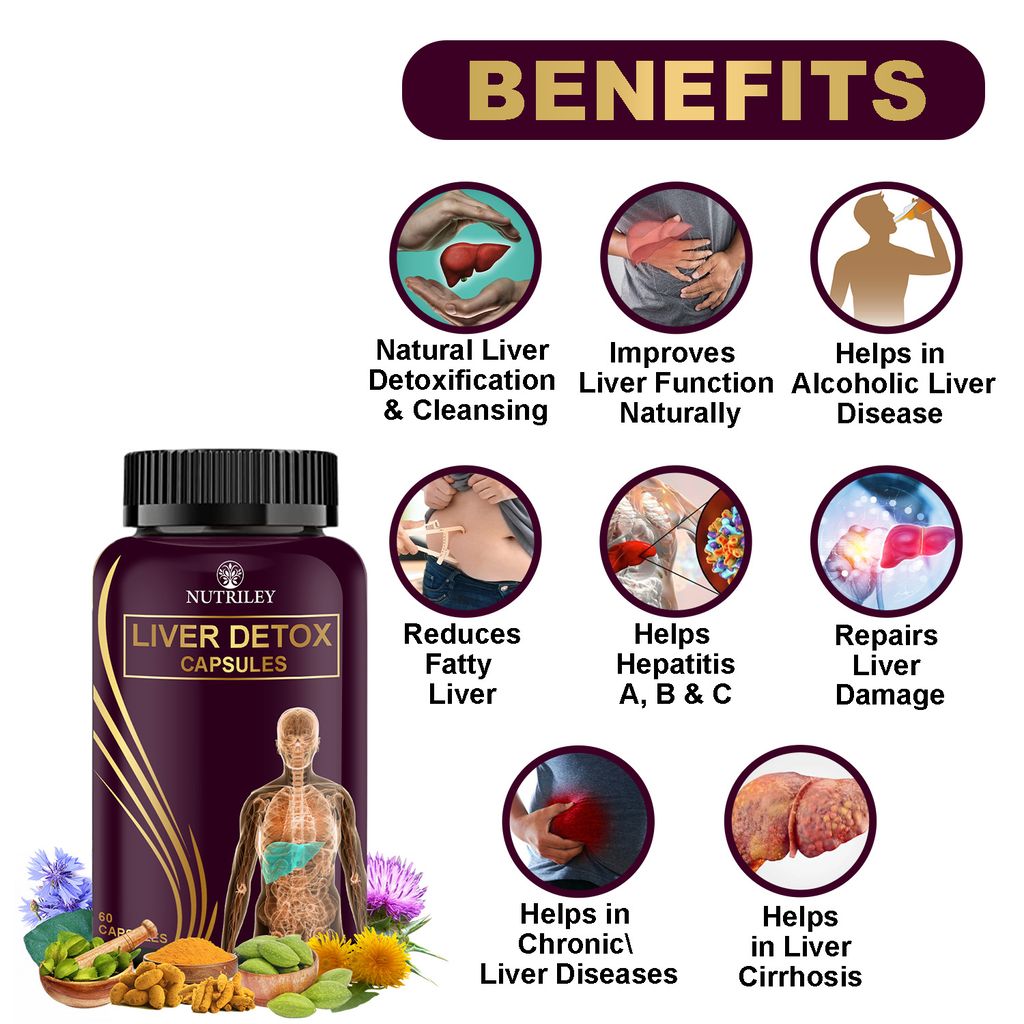 Nutriley Liver Detox Capsules for Liver Health (60 Capsules)