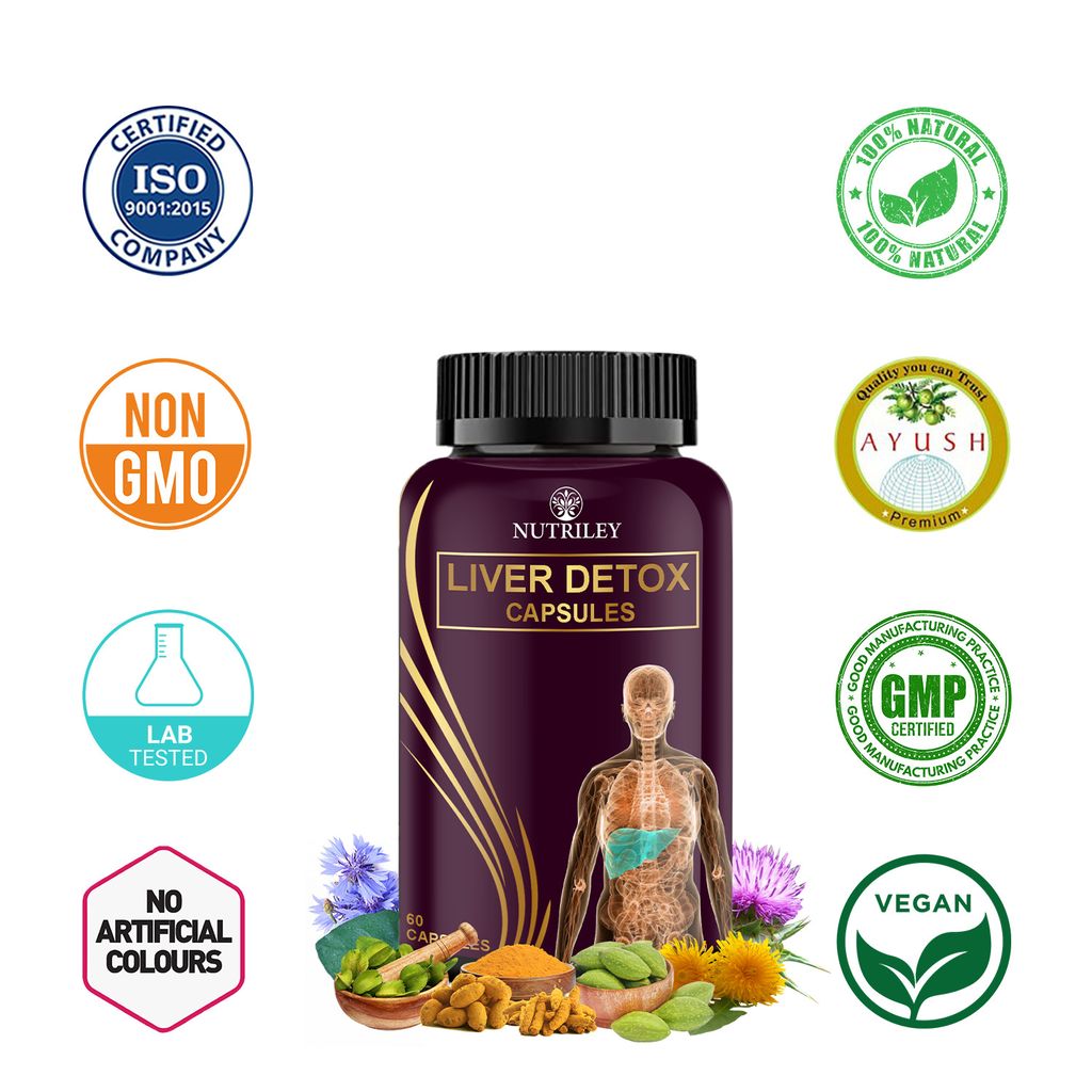 Nutriley Liver Detox Capsules for Liver Health (60 Capsules)