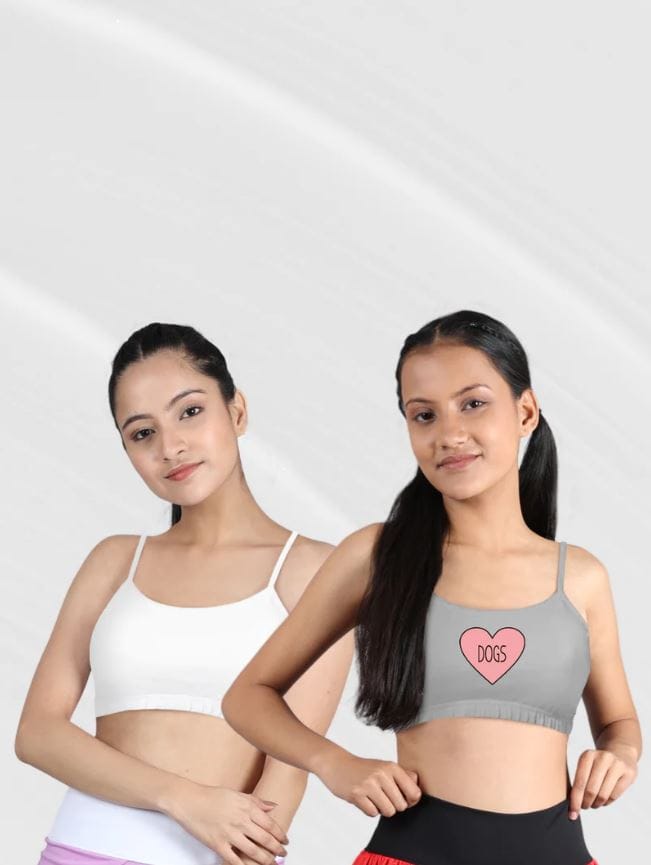 Slip-on Strapless Bra for Teenagers, Girls Beginners Bra Sports