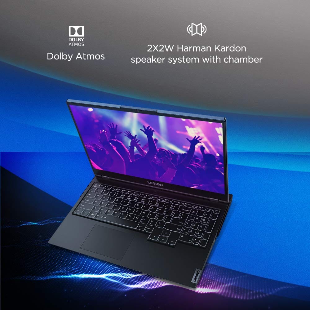 Lenovo Legion 5 AMD Ryzen 5 4600H 15.6" (39.62 cm) FHD IPS Gaming Laptop (8GB/1TB HDD + 256GB SSD/4GB NVIDIA GTX 1650/120Hz Refresh/Windows 10/Backlit Keyboard/Phantom Black/2.3Kg), 82B500BHIN