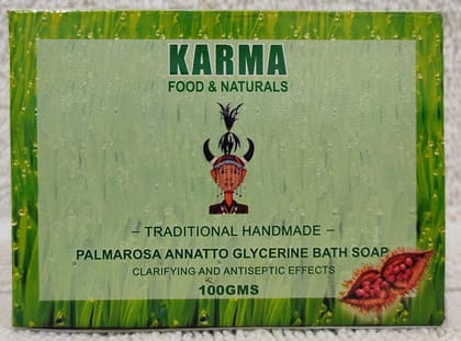 palmarosa annato glycerine bath soap (100gm)