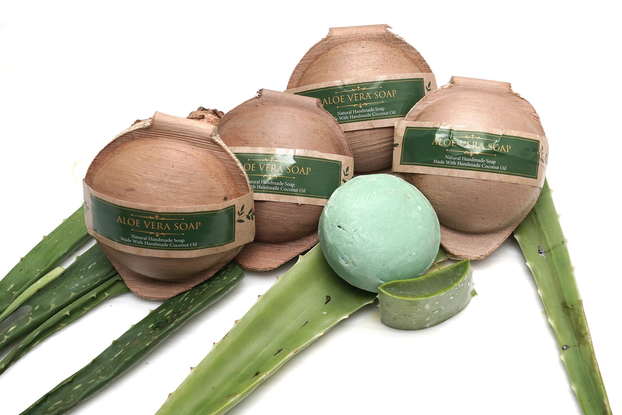 4 Natural & Ayurvedic Handmade Aloe Vera Soaps for all skin types