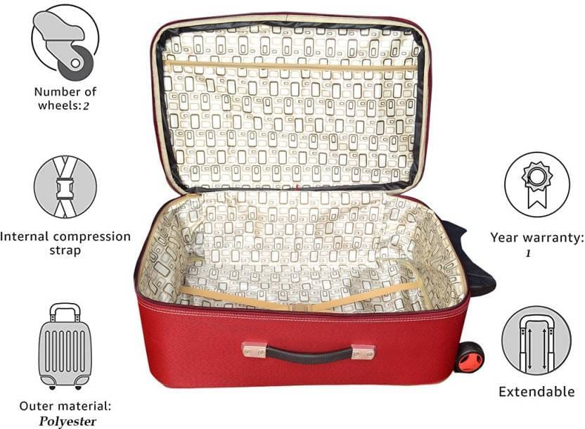 Expandable Trolley Suitcase Size-22 inch