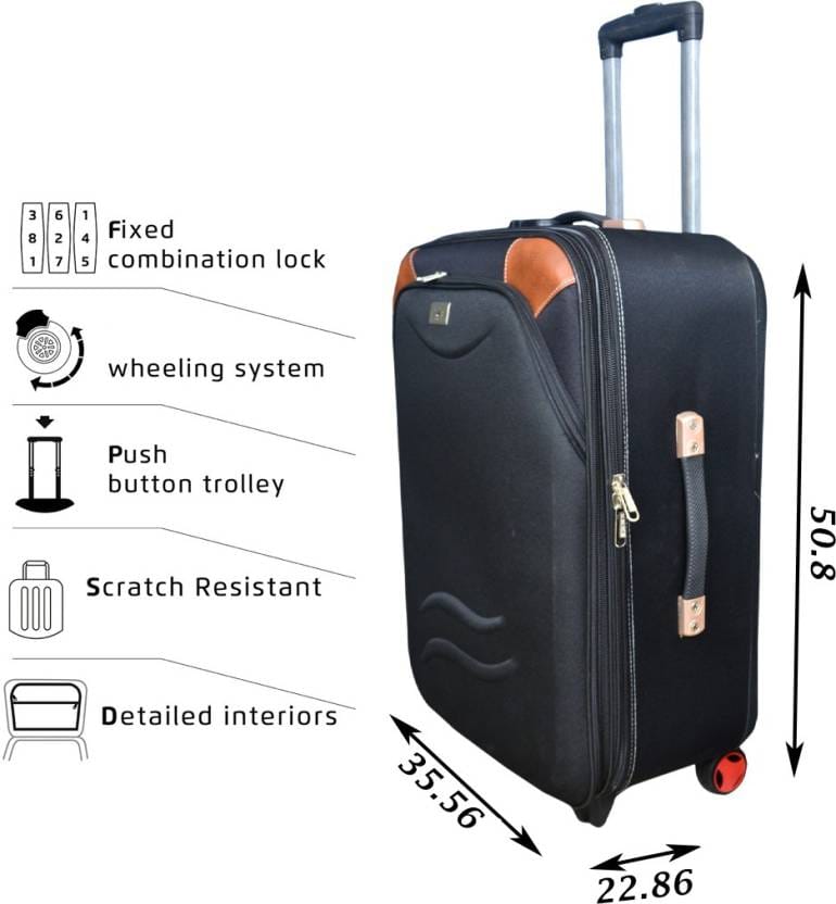 Expandable Trolley Suitcase Size-22 inch