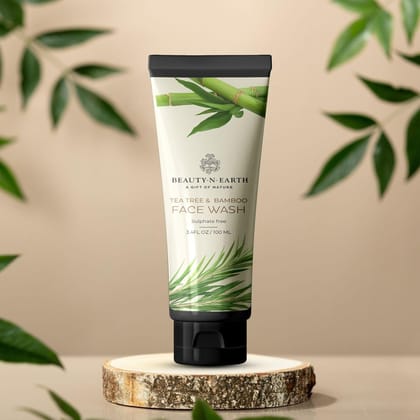 Tea Tree & Bamboo Facewash, 100ml