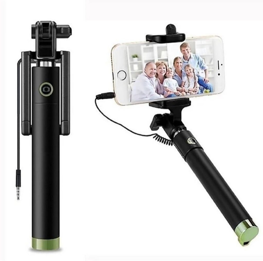 Selfie Stick for Android Video Making (Cable, Black)