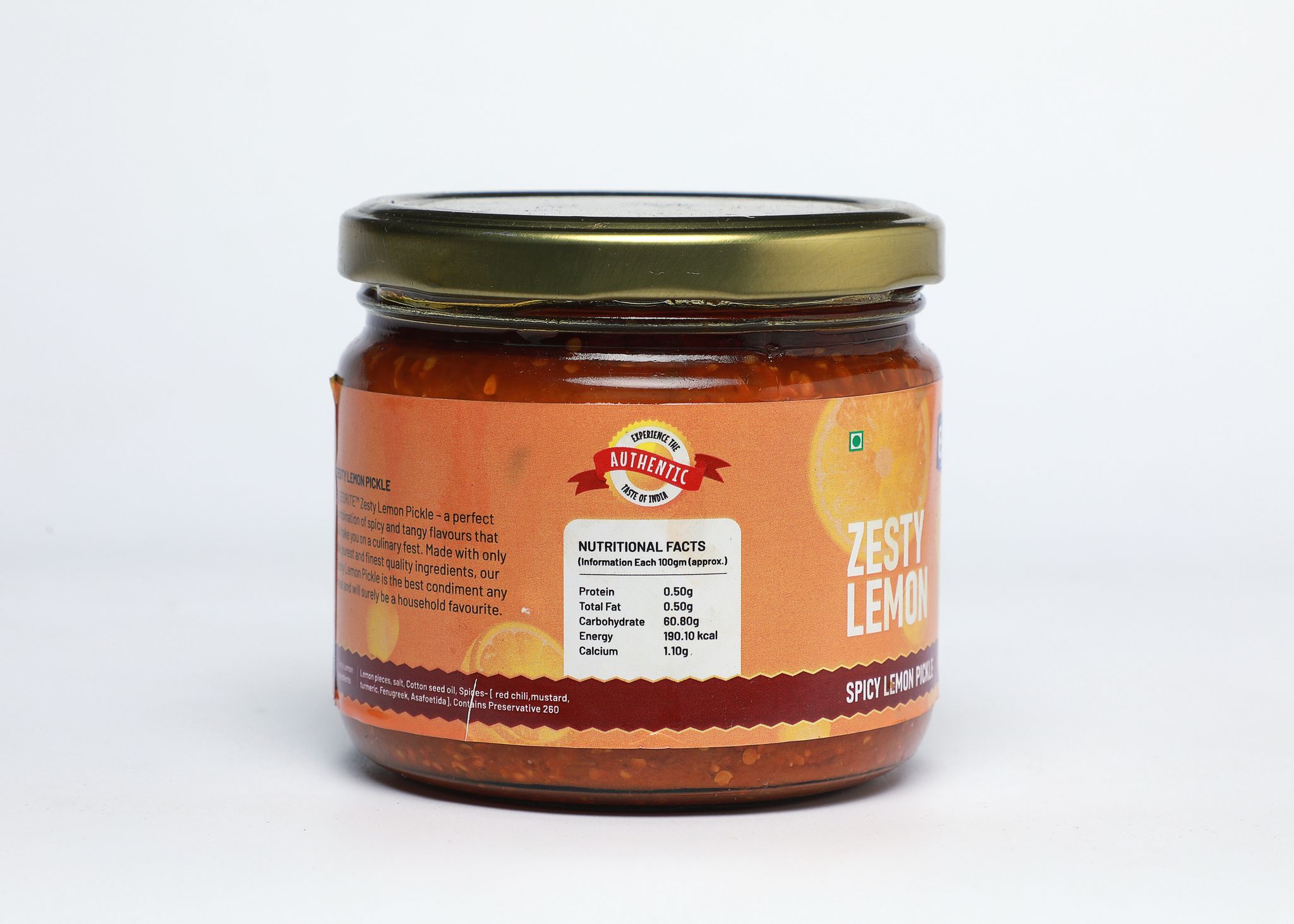 Biteorite Zesty Lemon Pickle, 350g