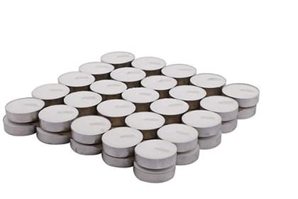 Floryn Decor Brand - White Colored Wax Tealight Candles | Tealight Candles Unscented