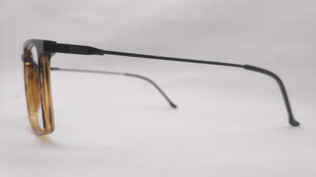 Unbreakable Spectacle Frame by shiv eye care black mix colour