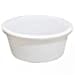 Plastic Containers with lid - 500 ml, Pack of 60P White