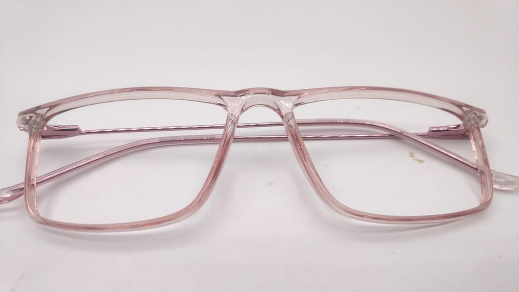 Unbreakable Spectacle Frame by shiv eye care white transparent