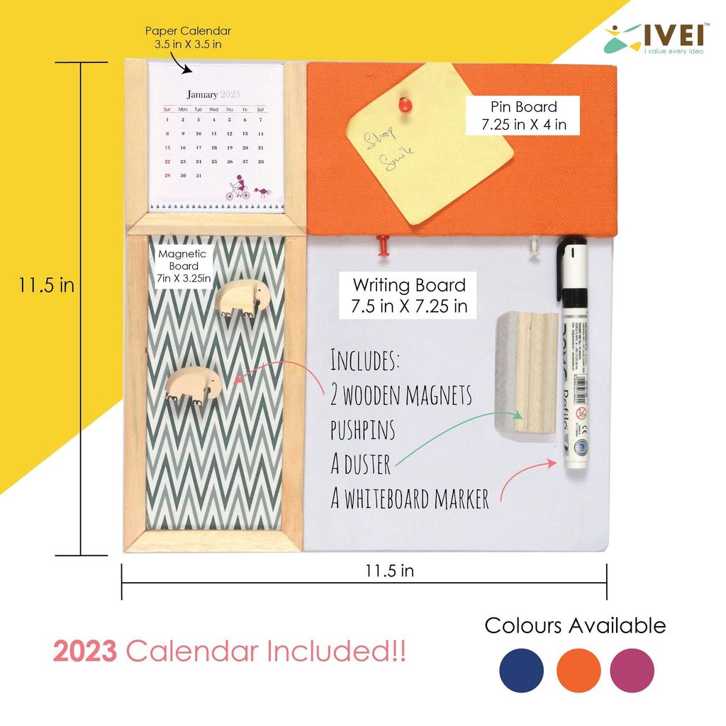 IVEI Pin + White +Metal Combination board