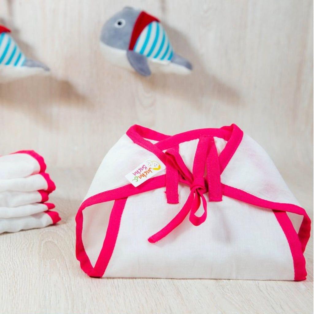 Pure Cotton Soft Dhoti NAPPY - for Newborn Babies (0-3 months) -Set of 6 - Yellow