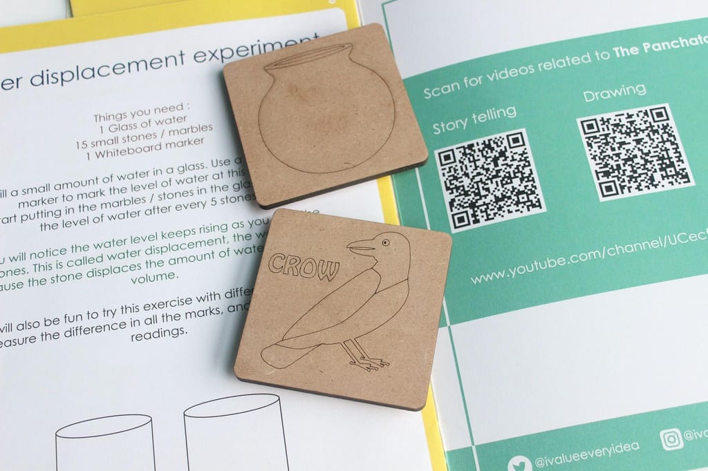 The Thirsty Crow - Workbook and 2 DIY Magnets - 4 to 7 yrs