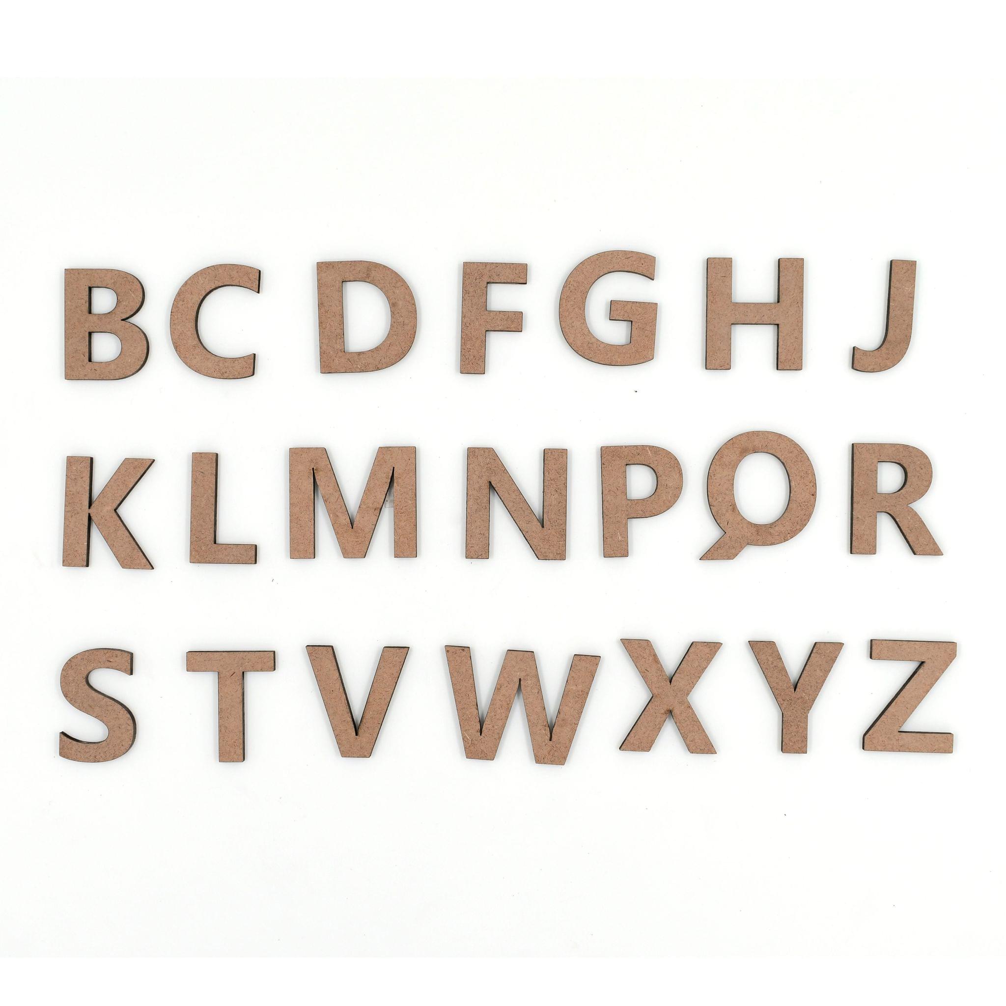 IVEI DIY MDF Letters Consonants - Set of 21 - 6mm