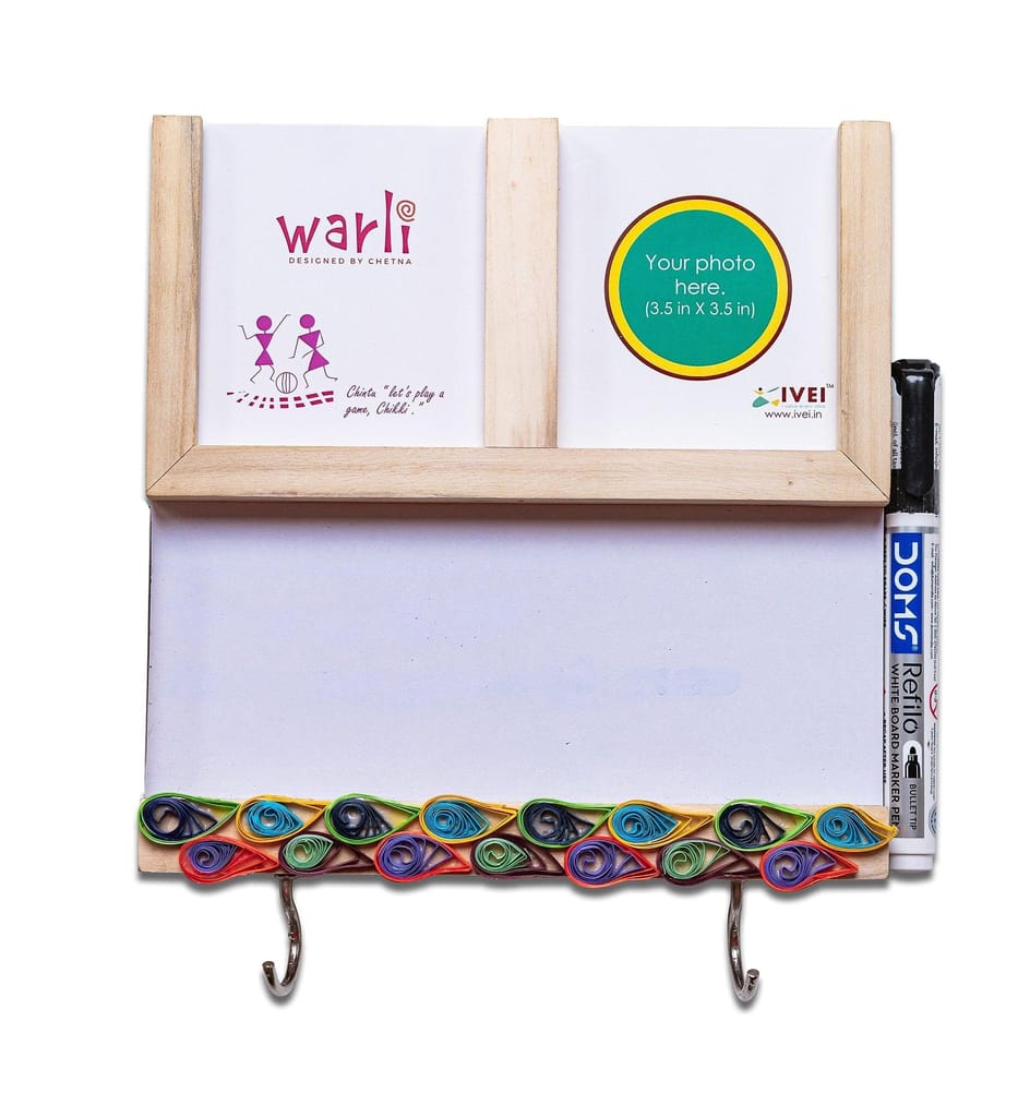 IVEI Quilling Fridge Magnet with Photo frame, Calendar and Whiteboard