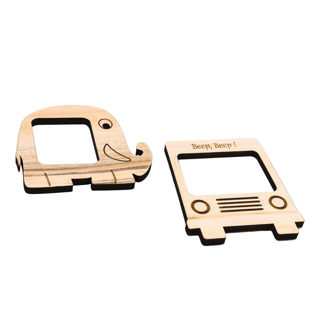 IVEI Bus and Elephant Photo Magnet - Set of 2 [Photoframes]