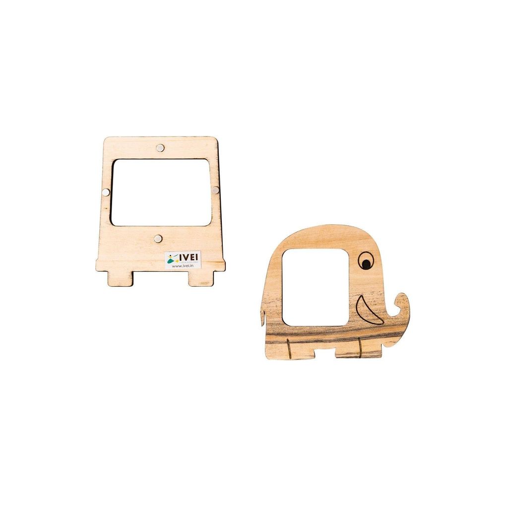IVEI Bus and Elephant Photo Magnet - Set of 2 [Photoframes]