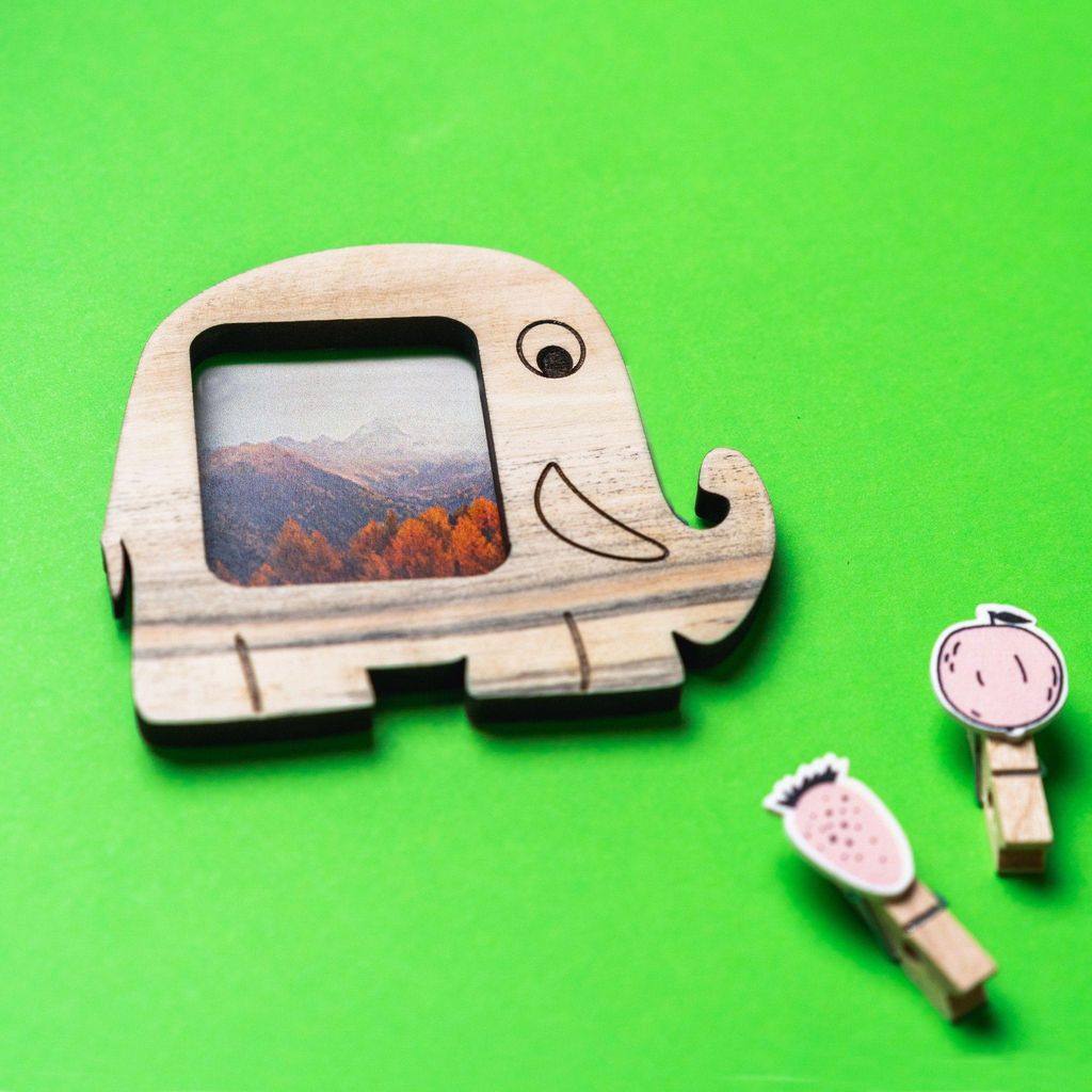 IVEI Bus and Elephant Photo Magnet - Set of 2 [Photoframes]