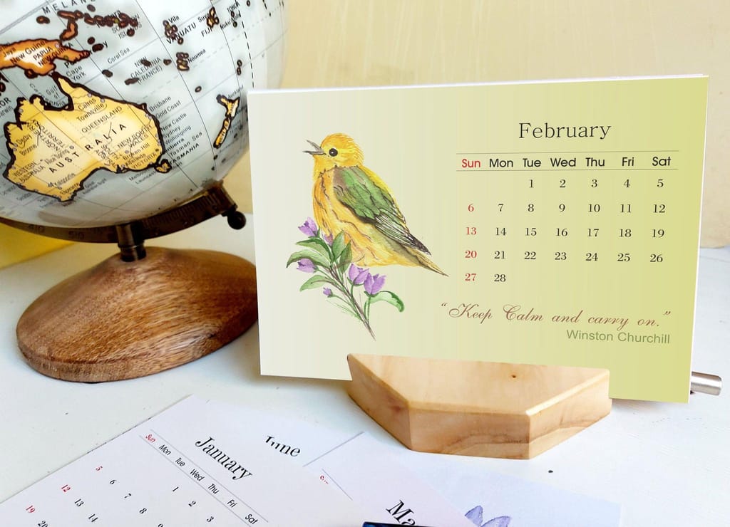 IVEI Calendar with Hexa Stand