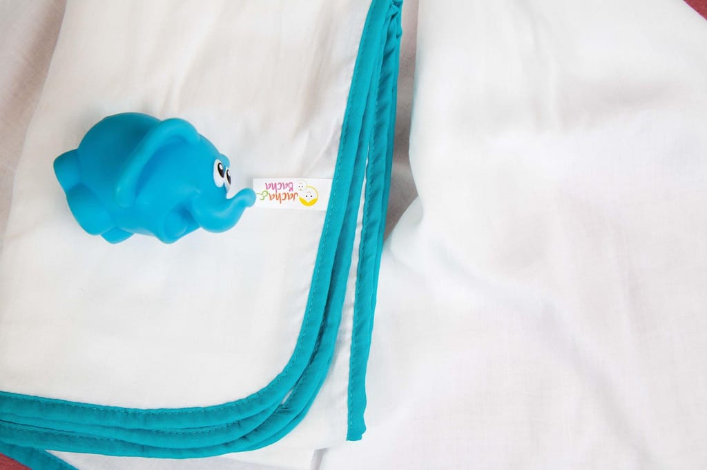 Pure Soft Cotton Dhoti TOWELS for Babies/Kids Set of 2 Towels - Yellow