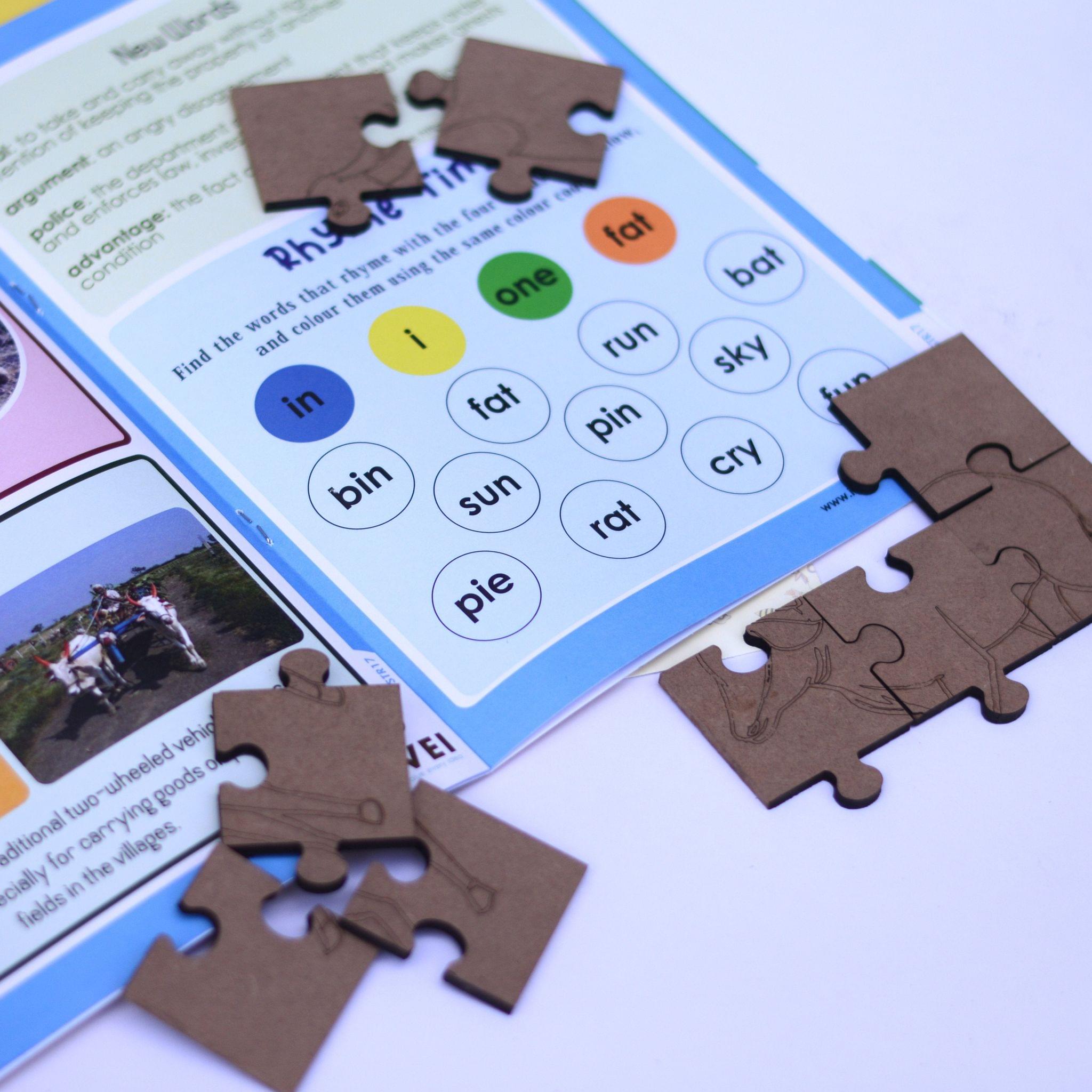 The Farmer and the Two Thieves- Workbooks and 1 DIY Puzzle - 4 to 7 Yrs