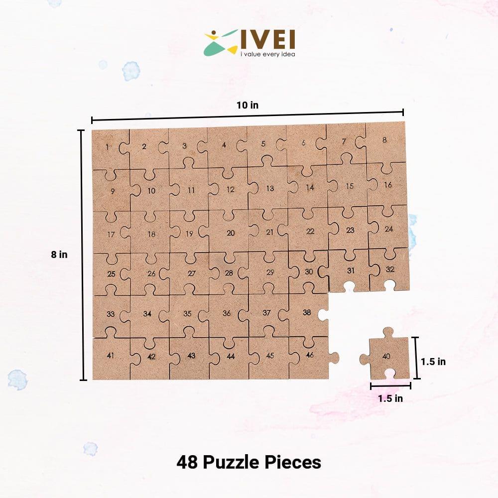 IVEI DIY MDF Puzzle - 48 Pieces