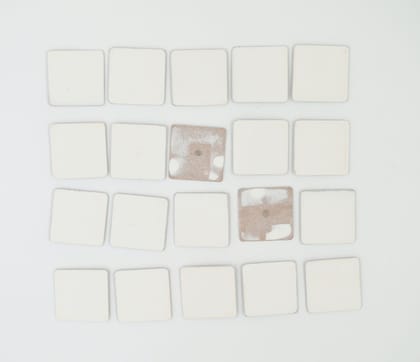 IVEI DIY MDF Square Magnets - Set of 20 (2in X 2in) with Primer