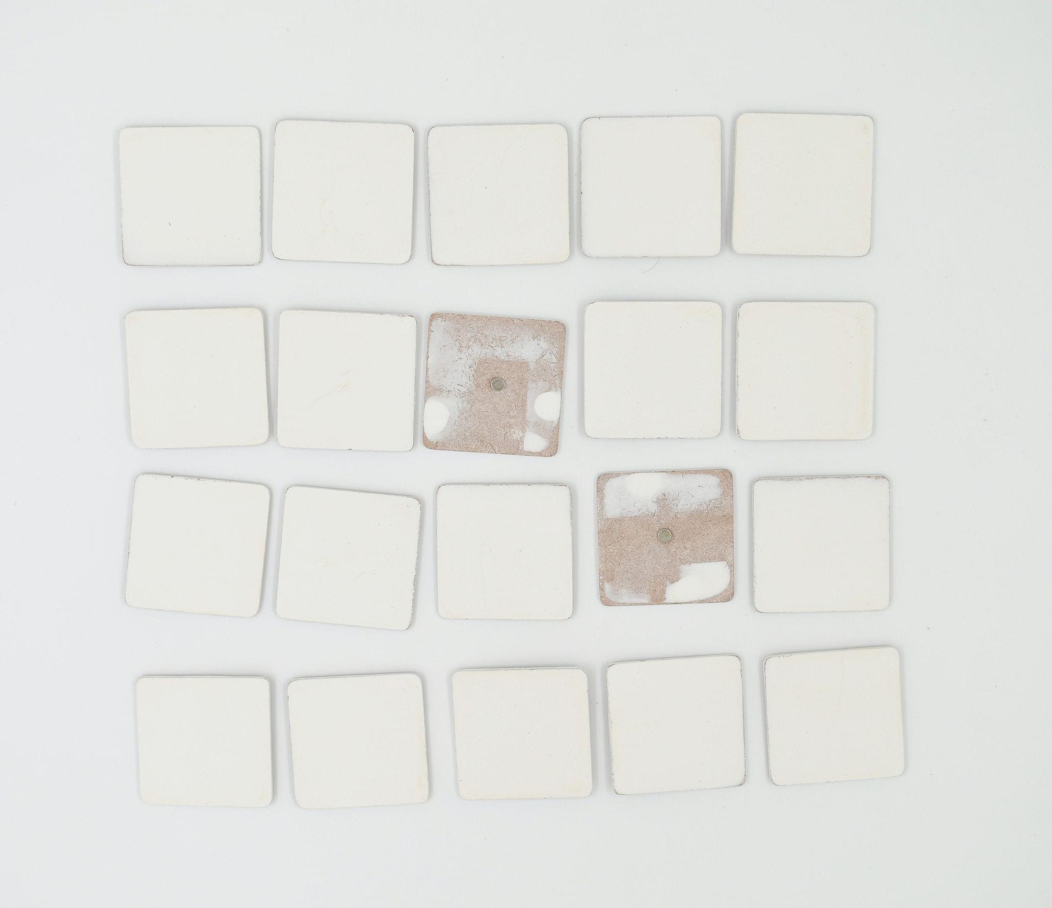 IVEI DIY MDF Square Magnets - Set of 20 (2in X 2in) with Primer