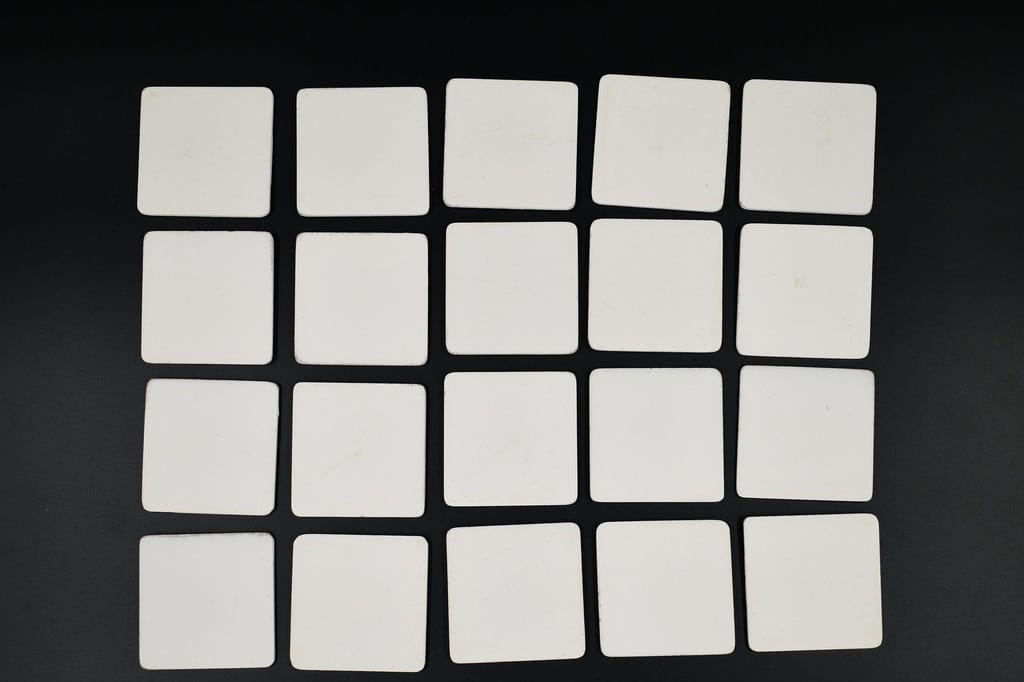 IVEI DIY MDF Square Magnets - Set of 20 (2in X 2in) with Primer