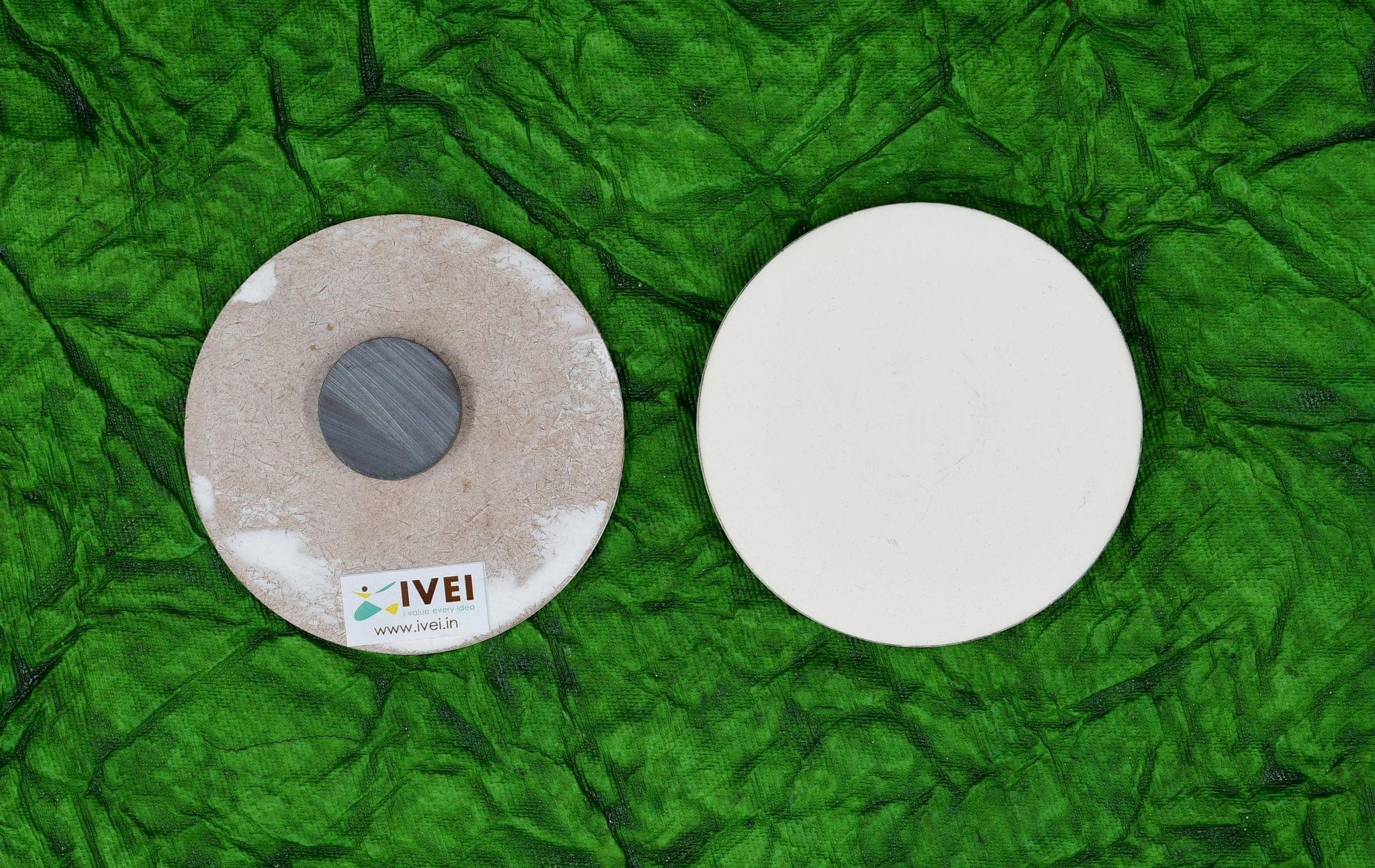 IVEI DIY MDF Round 3in Magnets -Set of 10 (with primer)