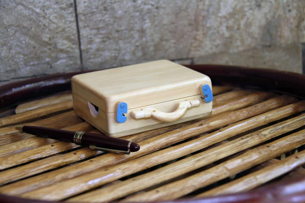 IVEI Suitcase Desk organizer- Blue